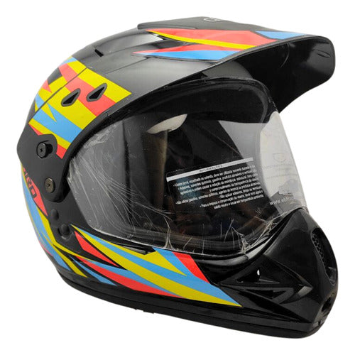 Capacete Ebf Motard New Street Moto Cross Fechado