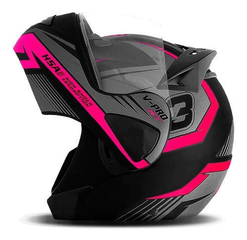 Capacete Articulado Pro Tork V-pro Jet 3 + Narigueira Brinde