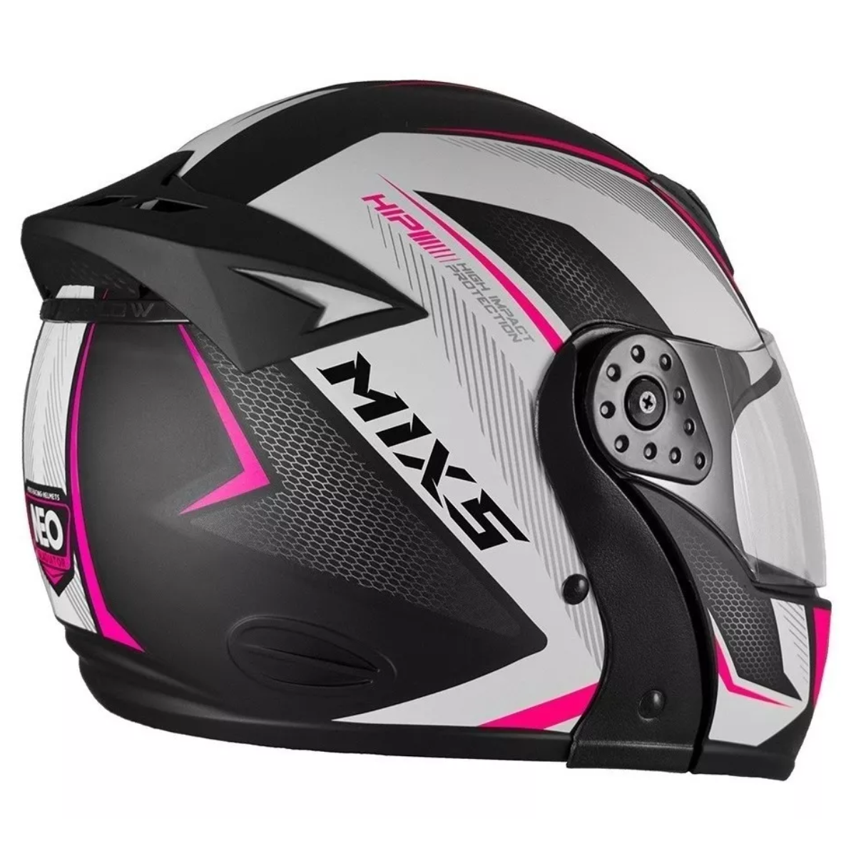 Capacete Para Moto Escamoteável Mixs Gladiator Neo Fosco