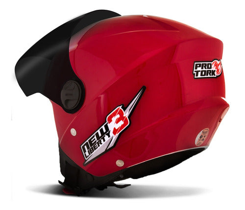 Capacete Aberto Pro Tork New Liberty 3 Three Viseira Fumê