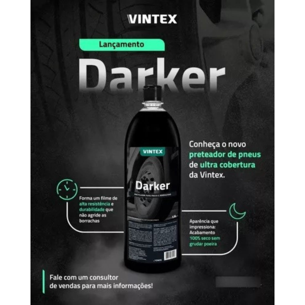 Darker Pneu Pretinho Renovador de Plástico Vintex 1,5l