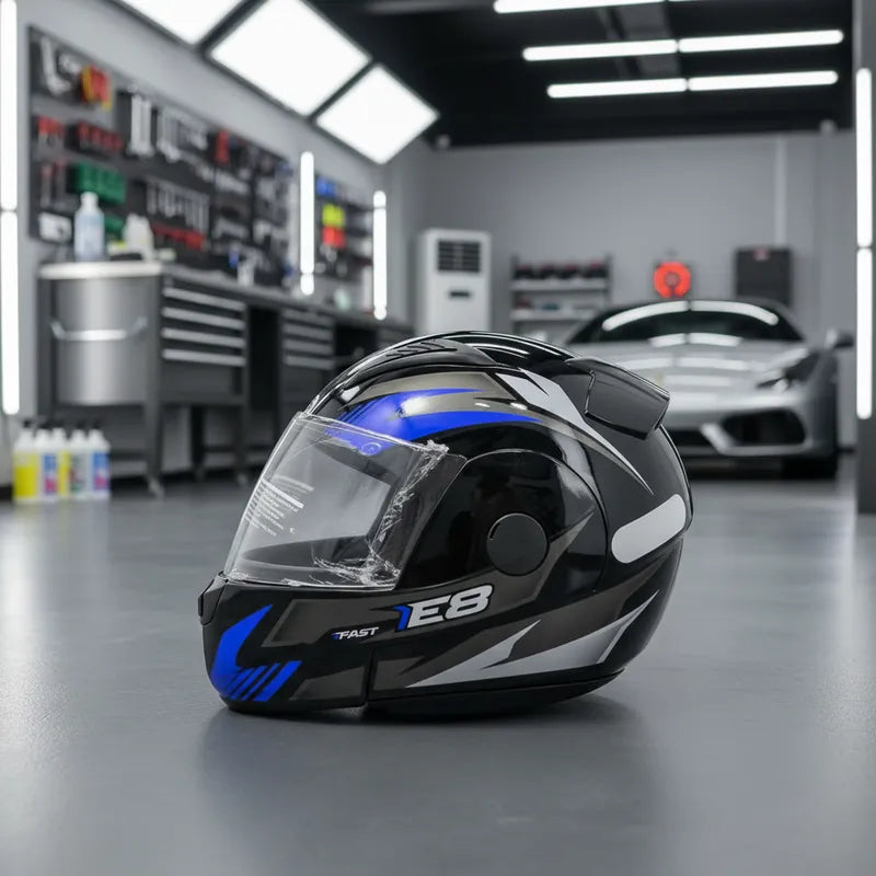 Capacete Articulado Ebf New E8 Robocop Escamoteável + Cores