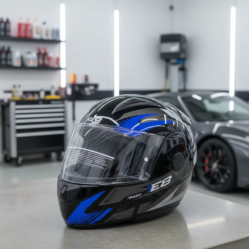 Capacete Articulado Ebf New E8 Robocop Escamoteável + Cores