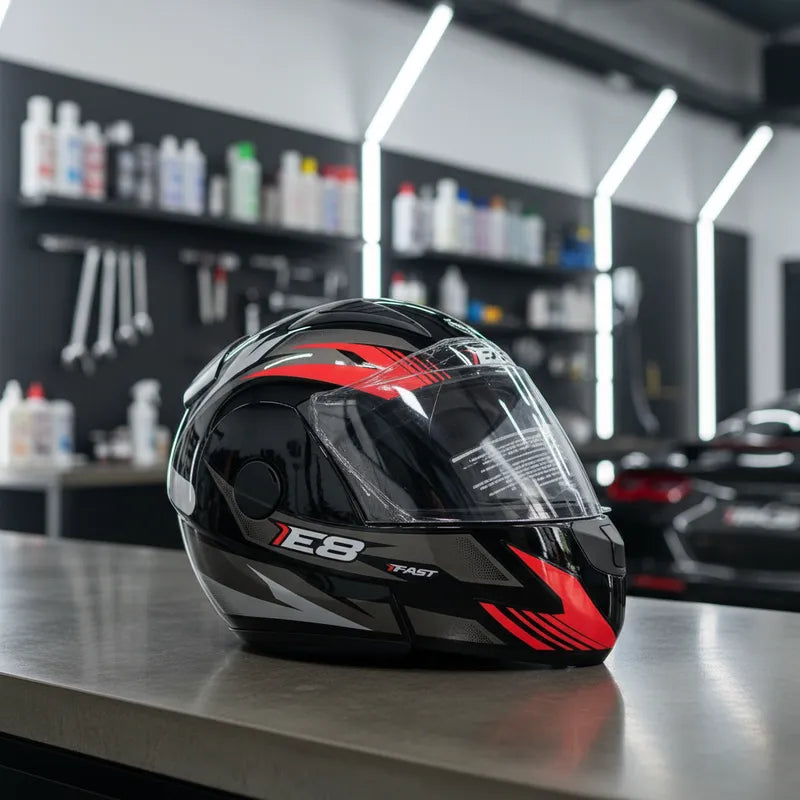 Capacete Articulado Ebf New E8 Robocop Escamoteável + Cores