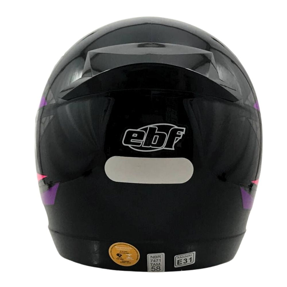 Capacete Moto Ebf New Fit Control Fechado Com Narigueira