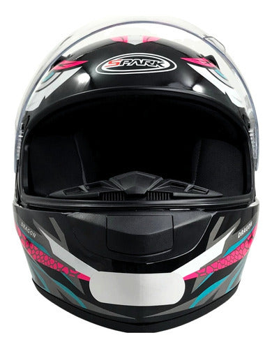 Capacete Moto Feminino Ebf New Spark Esportivo C/ Narigueira