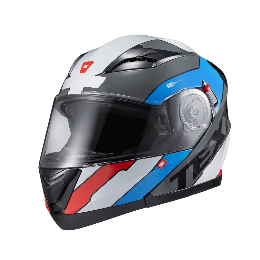 Capacete Escamoteavel Texx Gladiator V3 Preto C/ Óculos Fumê