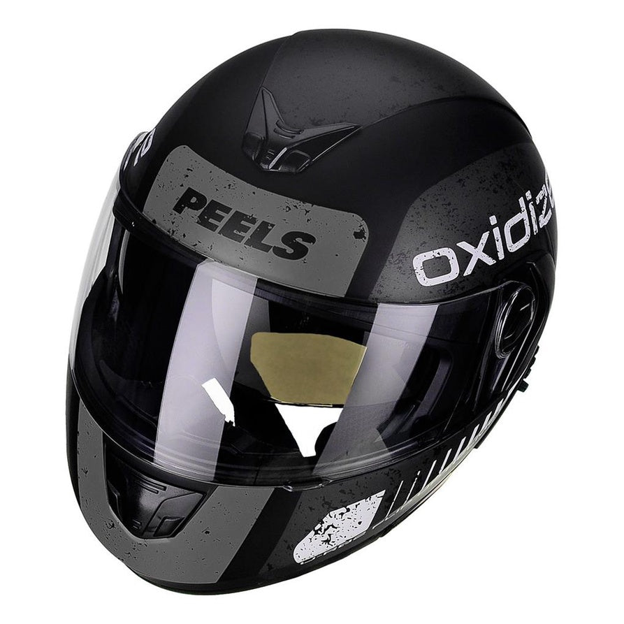 Capacete Robocop Preto Fosco Peels Urban Escamoteável