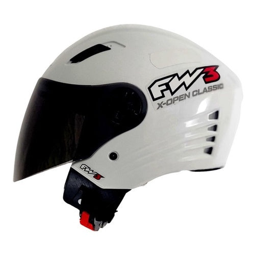 Capacete Aberto Fw3 X Open Com Viseira Fumê E Inmetro