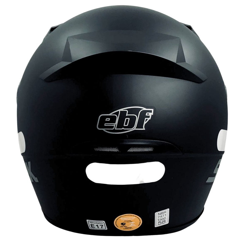 CAPACETE FECHADO NEW SPARK SOLID PRETO FOSCO