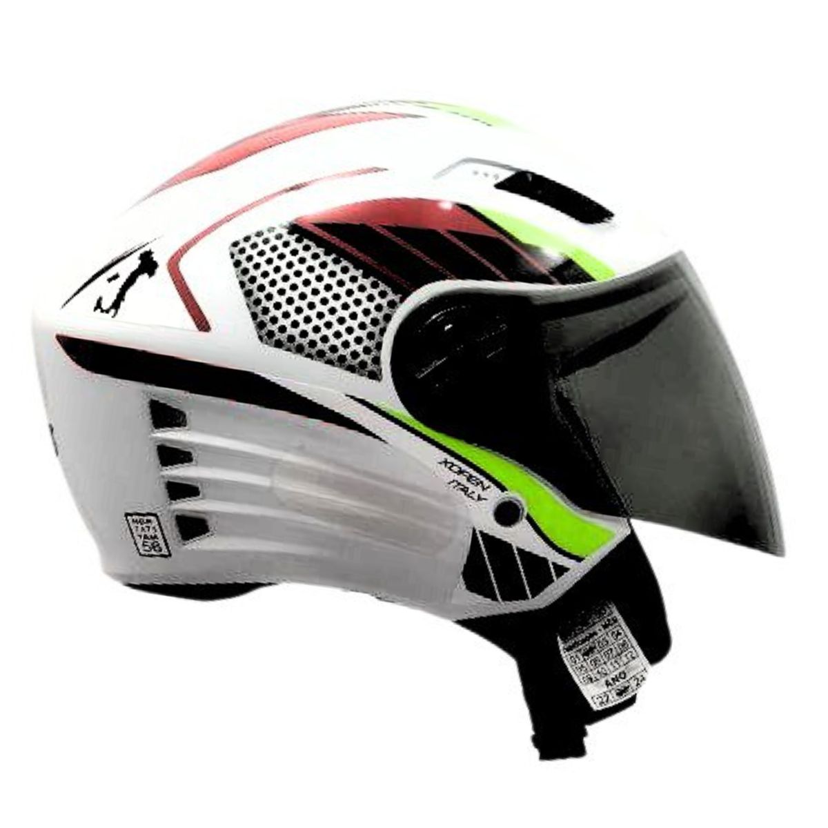 Capacete Aberto Fw3 X Open Com Viseira Fumê E Inmetro