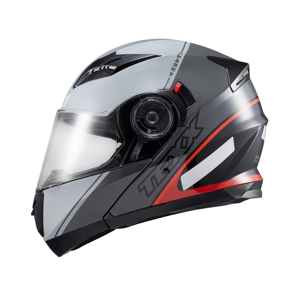 Capacete Escamoteavel Texx Gladiator V3 Makan C/ Óculos Fumê