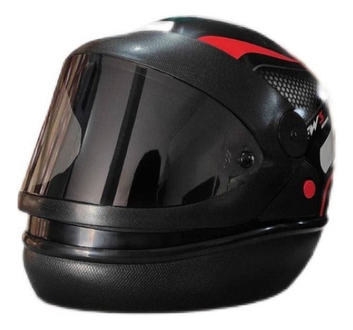 Capacete Moto Fechado Fw3 Automático Com Viseira Fumê