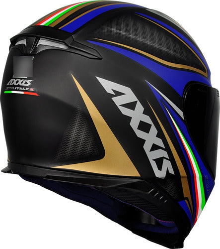 Capacete Fechado Moto Axxis By Mt Eagle Italy Preto Cinza