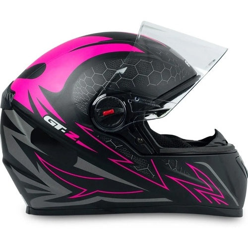 Capacete Fw3 Gt Com Viseira Fumê Narigueira Inmetro Fechado