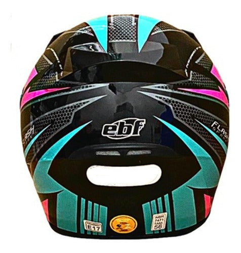 Capacete Moto Feminino Ebf New Spark Esportivo C/ Narigueira