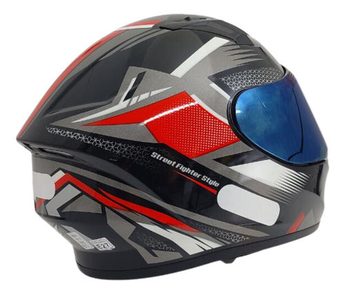 Kit Capacete Xtroy Esportivo Com Narigueira + Vis Camaleão
