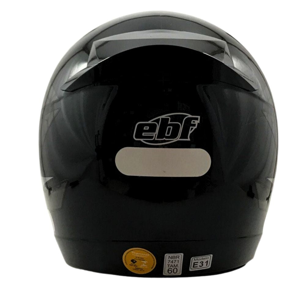 Capacete Moto Ebf New Fit Control Fechado Com Narigueira