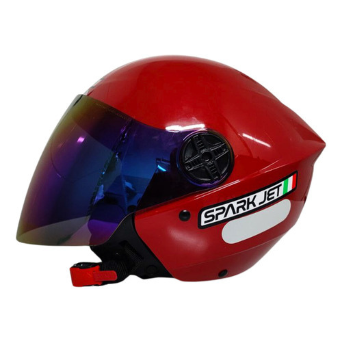 KIT Capacete Moto Ebf Spark Jet Aberto + Viseira Azul