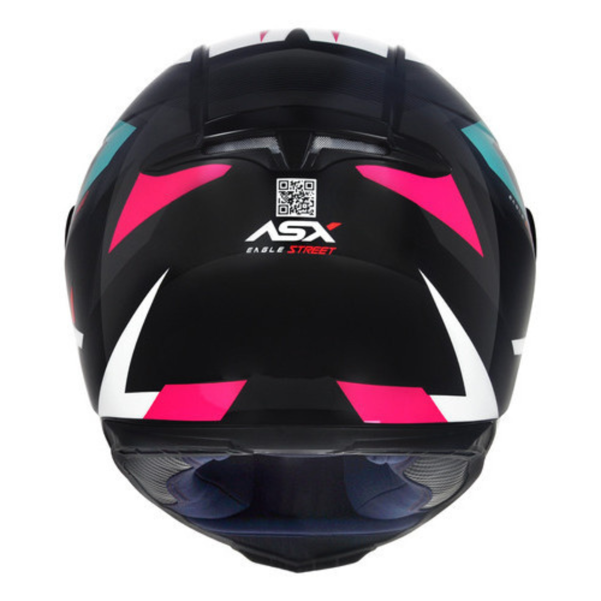 Capacete ASX Eagle Street Brilho Feminino + Viseira Fumê