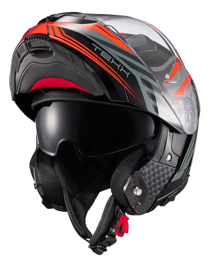 Capacete Escamoteavel Texx Gladiator V3 Kratos C/ Óculos Fumê