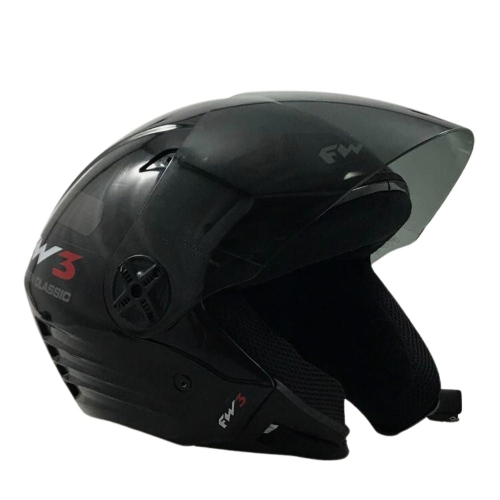 Capacete Aberto Fw3 X Open Com Viseira Fumê E Inmetro