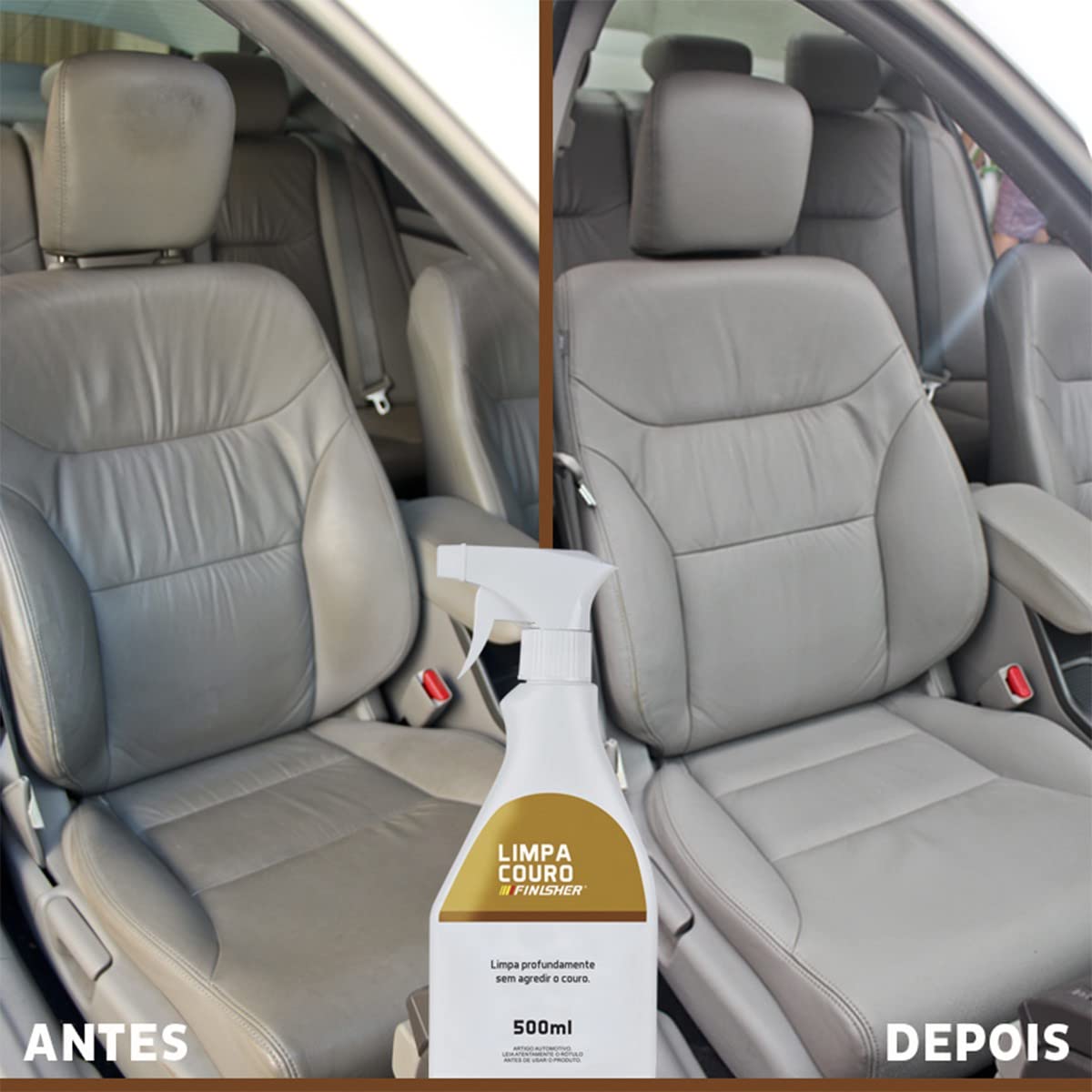 Limpa Couro Finisher Spray Limpa Couro Sem Agredir 500ml