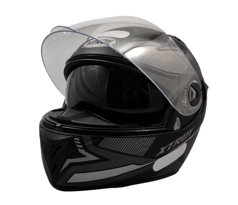 Capacete Moto Ebf Xtroy Com Óculos Interno Fumê + Narigueira
