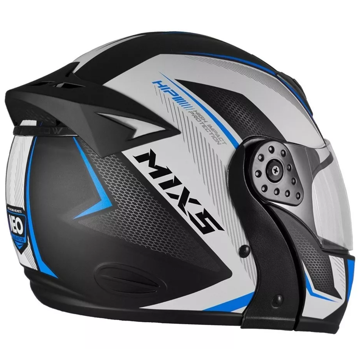 Capacete Para Moto Escamoteável Mixs Gladiator Neo Fosco