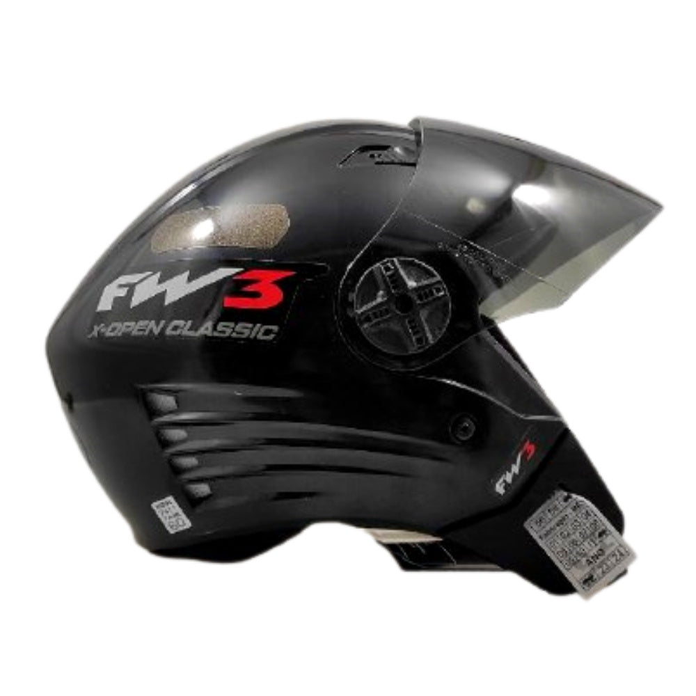 Capacete Aberto Fw3 X Open Com Viseira Fumê E Inmetro