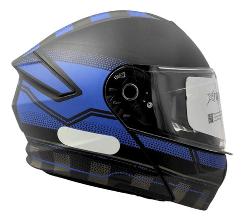 Capacete Escamoteável Xtroy Articulado Robocop C Óculos Fumê