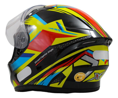 Kit Capacete Xtroy Esportivo Com Narigueira + Vis Camaleão