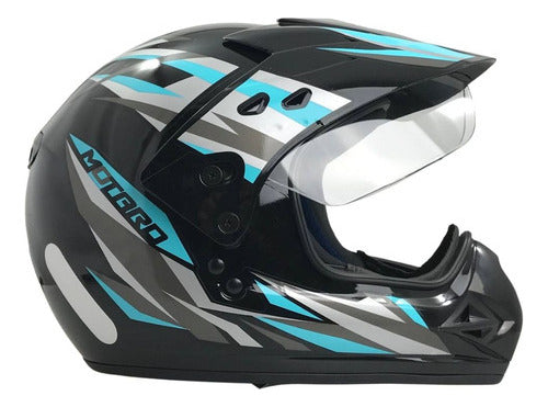 Capacete Ebf Motard New Street Moto Cross Fechado