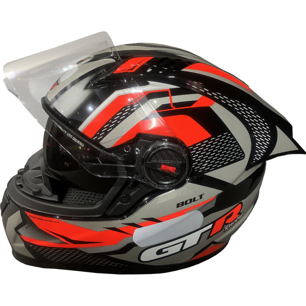 Capacete Fechado FW3 GT Racing Bolt Design Com Narigueira Esportivo