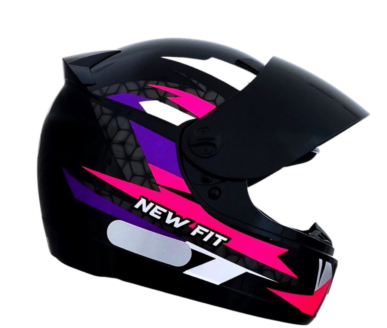 Capacete Moto Ebf New Fit Control Fechado Com Narigueira