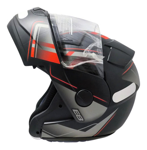 Capacete Articulado Ebf New E8 Robocop Escamoteável + Cores