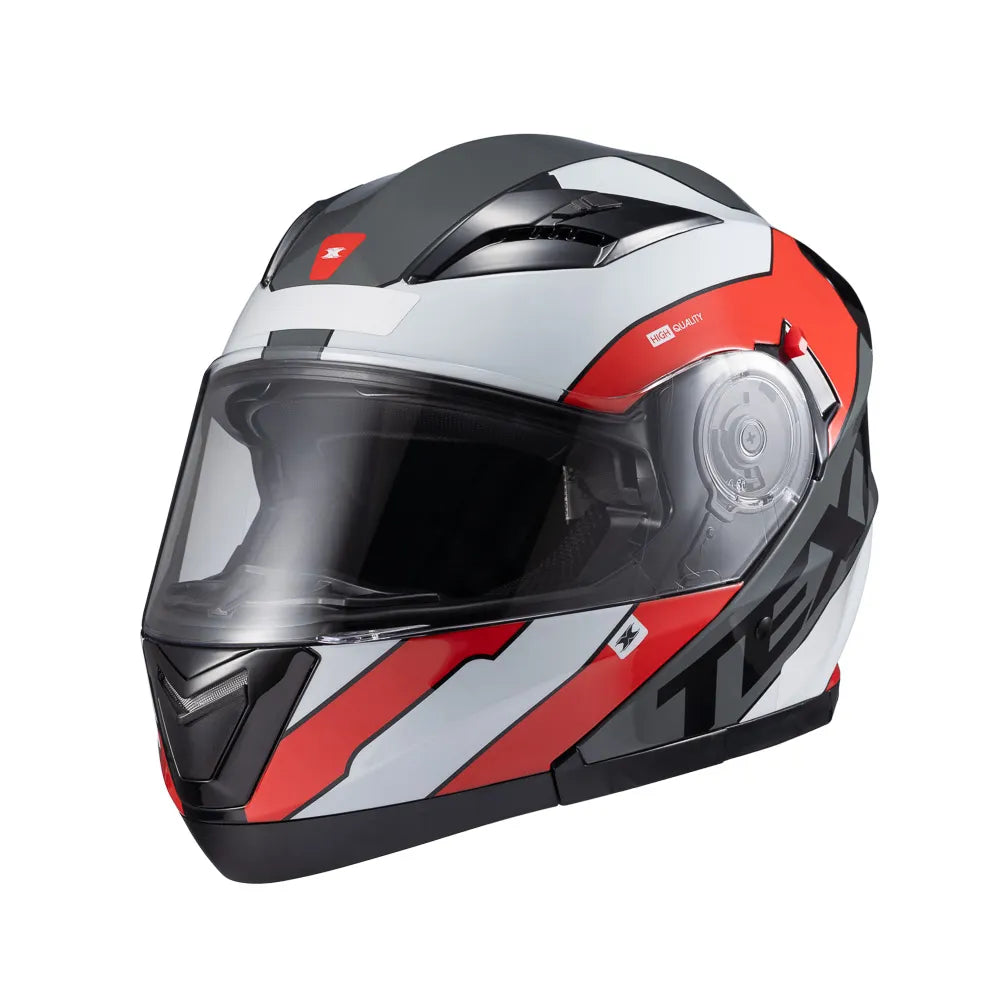 Capacete Escamoteavel Texx Gladiator V3 Preto C/ Óculos Fumê