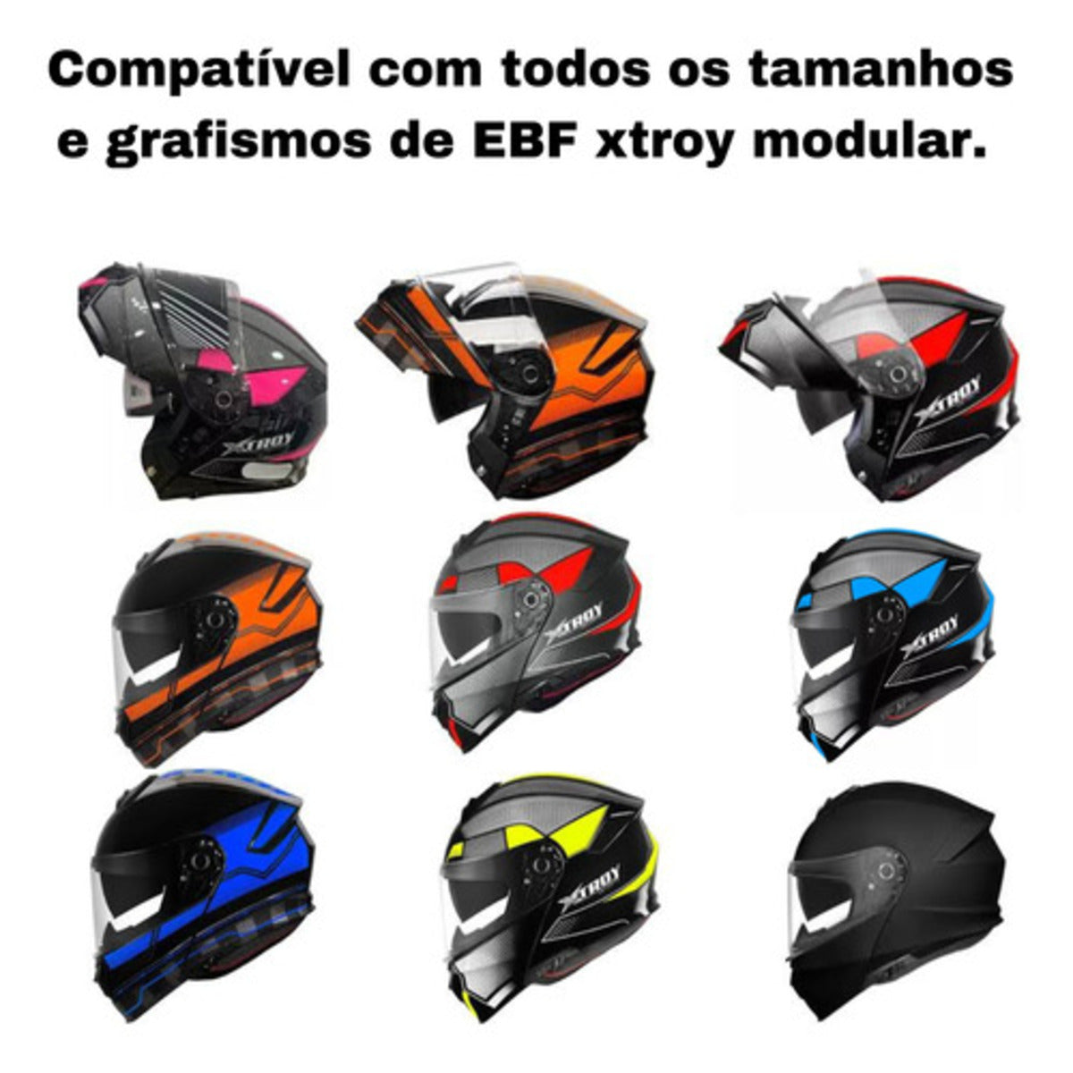 Viseira Ebf Xtroy Articulado 2mm Original Ante Risco Cristal