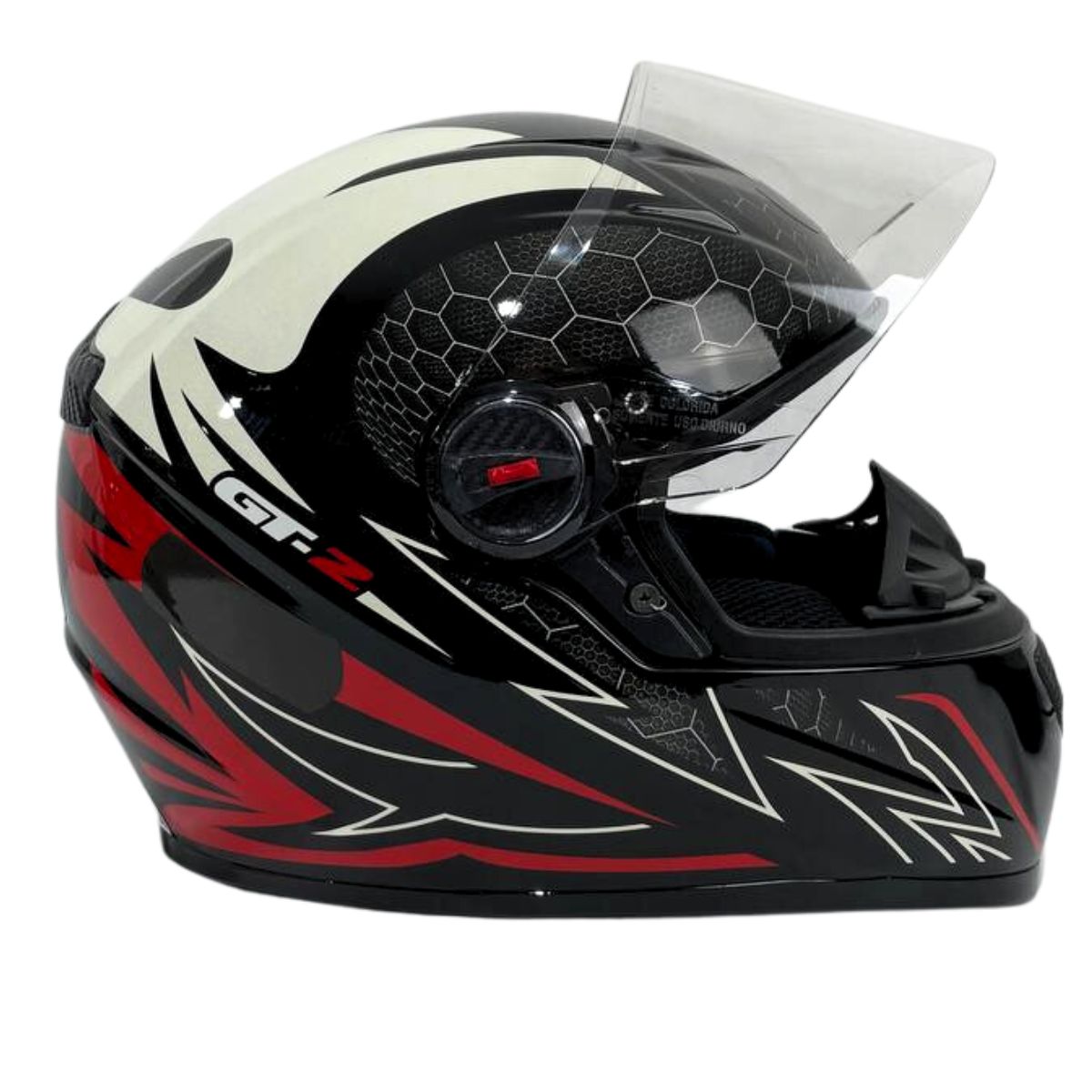Capacete Moto Fw3 Gt2 Gt5 Viseira Cristal Com Narigueira