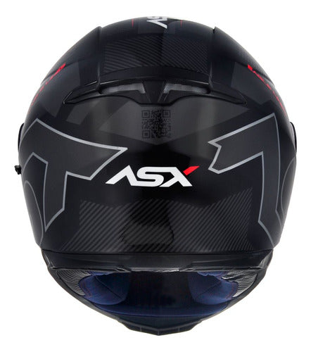 Capacete ASX Eagle Sv Solid Com Viseira Solar Óculos Fumê