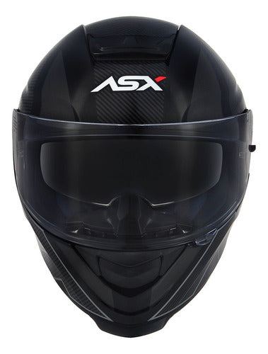 Capacete ASX Eagle Sv Solid Com Viseira Solar Óculos Fumê