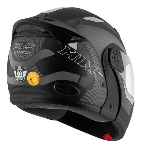 Capacete Escamoteável Mixs Gladiator Articulado Lançamento