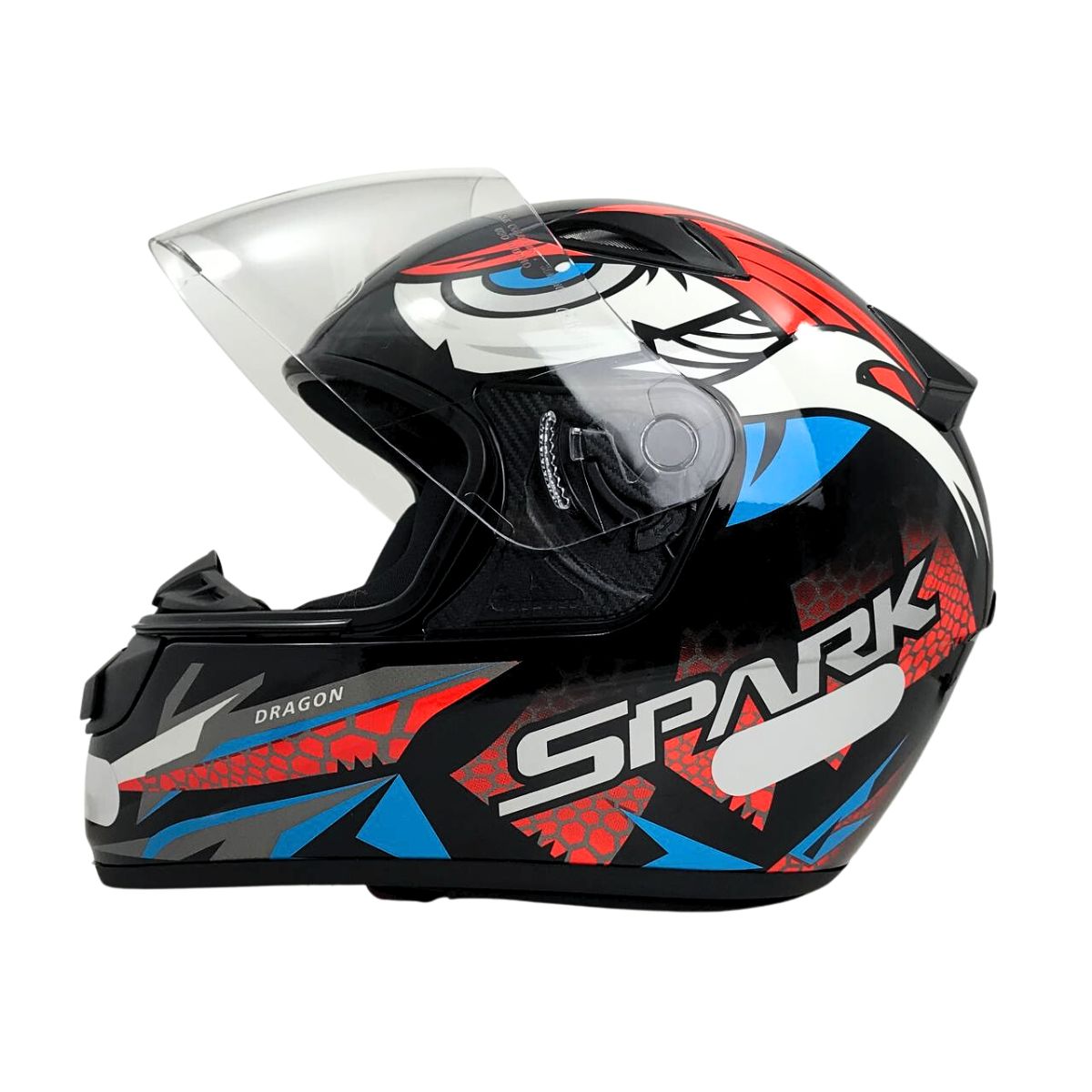 Capacete Moto Ebf New Spark Dragon Esportivo Com Narigueira