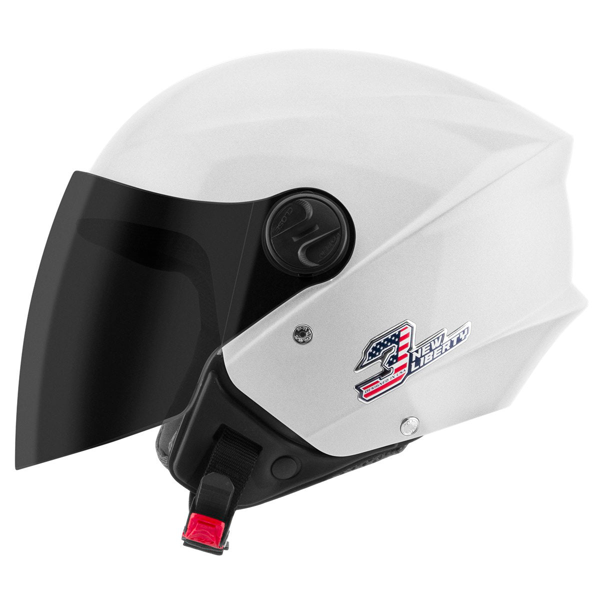 Capacete Aberto Pro Tork New Three Elite Com Viseira Fumê
