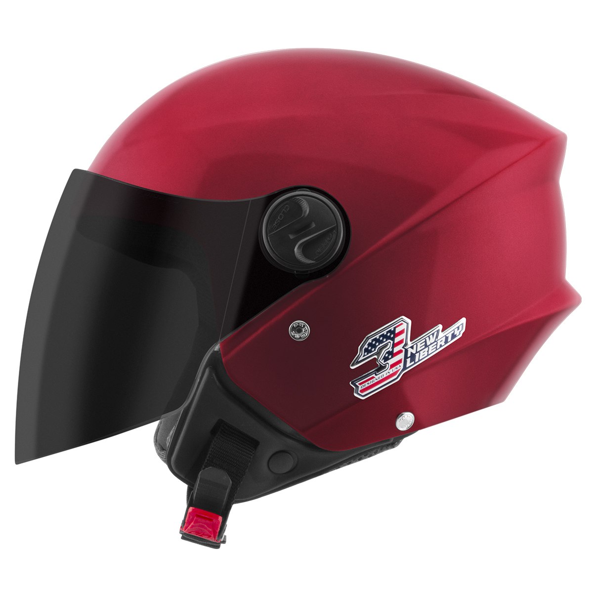 Capacete Aberto Pro Tork New Three Elite Com Viseira Fumê