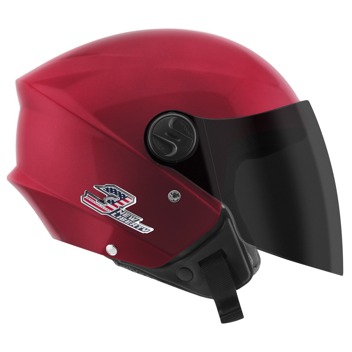 Capacete Aberto Pro Tork New Three Elite Com Viseira Fumê