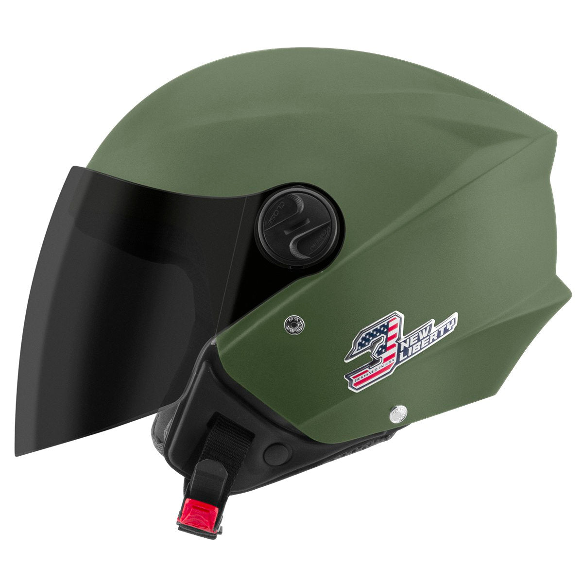 Capacete Aberto Pro Tork New Three Elite Com Viseira Fumê