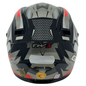 Capacete FW3 GT Racing Bolt Design Com Narigueira