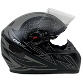 Kit Capacete Moto Fw3 Gt2 Com Narigueira + Viseira Fumê