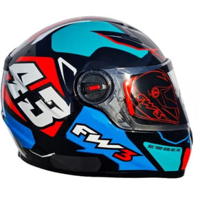 Capacete Fechado Fw3 Gtx 43 Com Oculos Interno